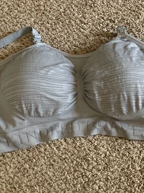 Kindred Bravely Light Gray Seamless Nursing Bra